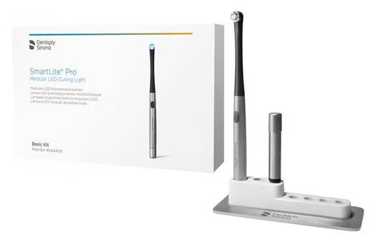 Kit de base SmartLite Pro : 1 pièce à main, 1 embout de polymérisation, 2 piles, 1 base de chargement et accessoires (n° 644409) (DENTSPLY)