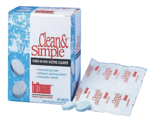 TUTTNAUER CLEAN &amp; SIMPLE Bx/64 #CS0064