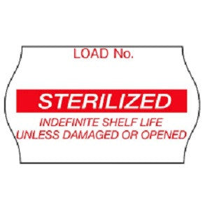 3M™ Comply™ Sterilization Load Labels, 1269B, "Sterilized", blue, Case-12 rolls 5/8 in x 1-1/8 in (1.58 cm x 2.85 cm)