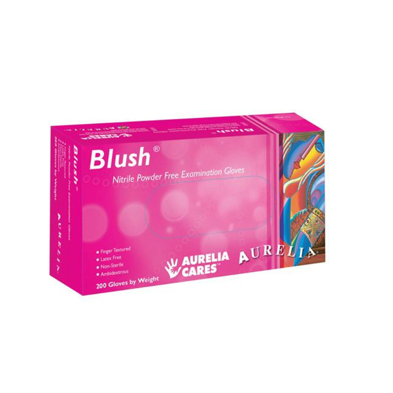 Aurelia Blush® Pink Nitrile Gloves