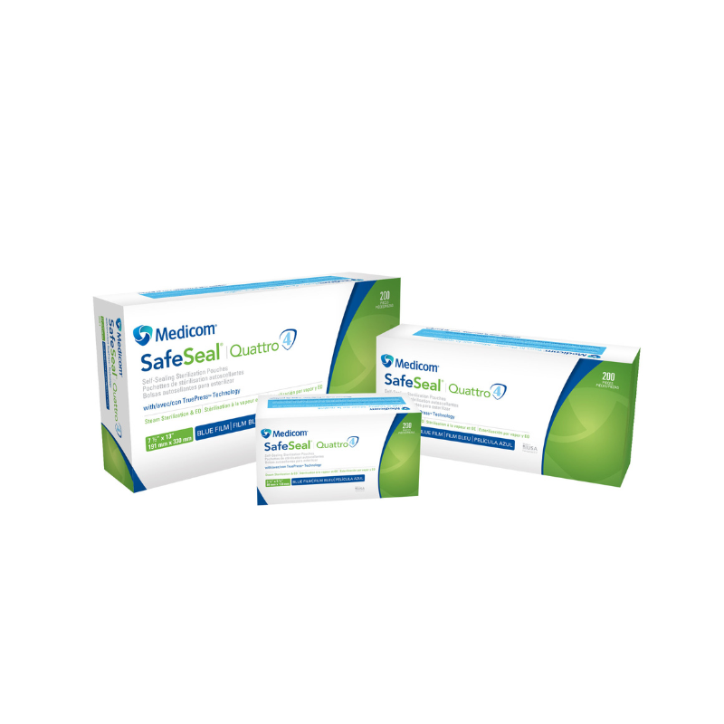 Medicom® Safe-Seal® Quattro Self-Sealing Sterilization Pouches