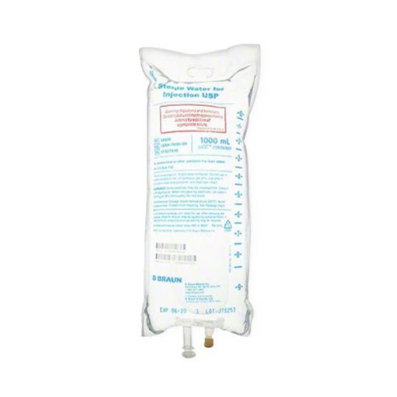 STERILE WATER FOR IV SOLUTION BAGS