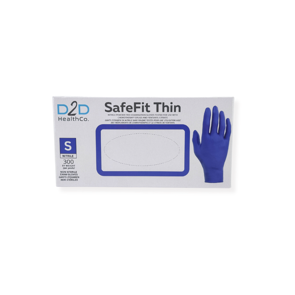 D2D SafeFit Thin Nitrile Gloves