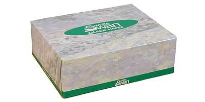 MINI  WIPES (Wht.Swan) Cs 135x80 2Ply Wipes #08500