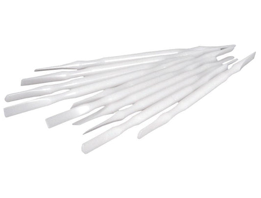 SPATULE À CIMENT ZIRC à double extrémité en plastique blanc #50Z502