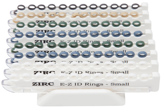 Système d'anneaux d'identification ZIRC EZ PASTEL Petit 25 x 8 (AI) #70Z105