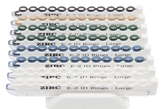 Système d'anneaux d'identification ZIRC EZ PASTEL Grand 25 x 8 (AI) #70Z205