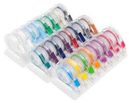 Ruban d'identification ZIRC EZ ID JEWEL 8 x 3' - Rouleaux/boîte #70Z315 2x (E et T) 1x (I, J, M et U)