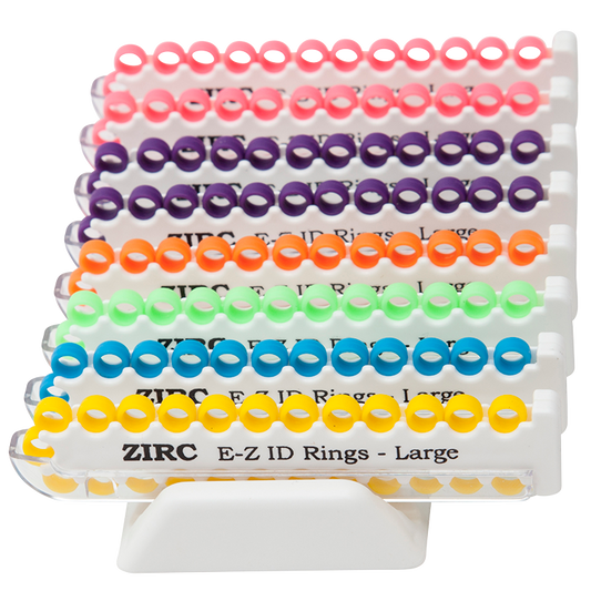 Recharge de bagues d'identification ZIRC EZ, paquet de 25, petit format