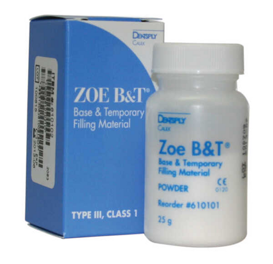 ZOE B&amp;T 25 g POUDRE UNIQUEMENT #610101 (DENTSPLY)