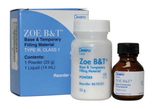 ZOE B&amp;T 25 g poudre + 14 ml liquide #610103 (DENTSPLY)