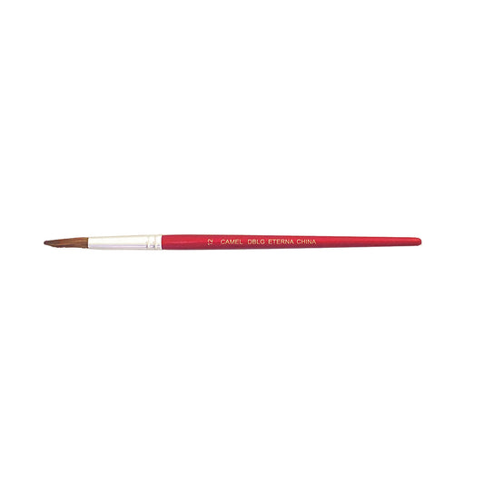 DBLG Imports Round Camel Hair Paint Brush - Size 12 - 12 Pack