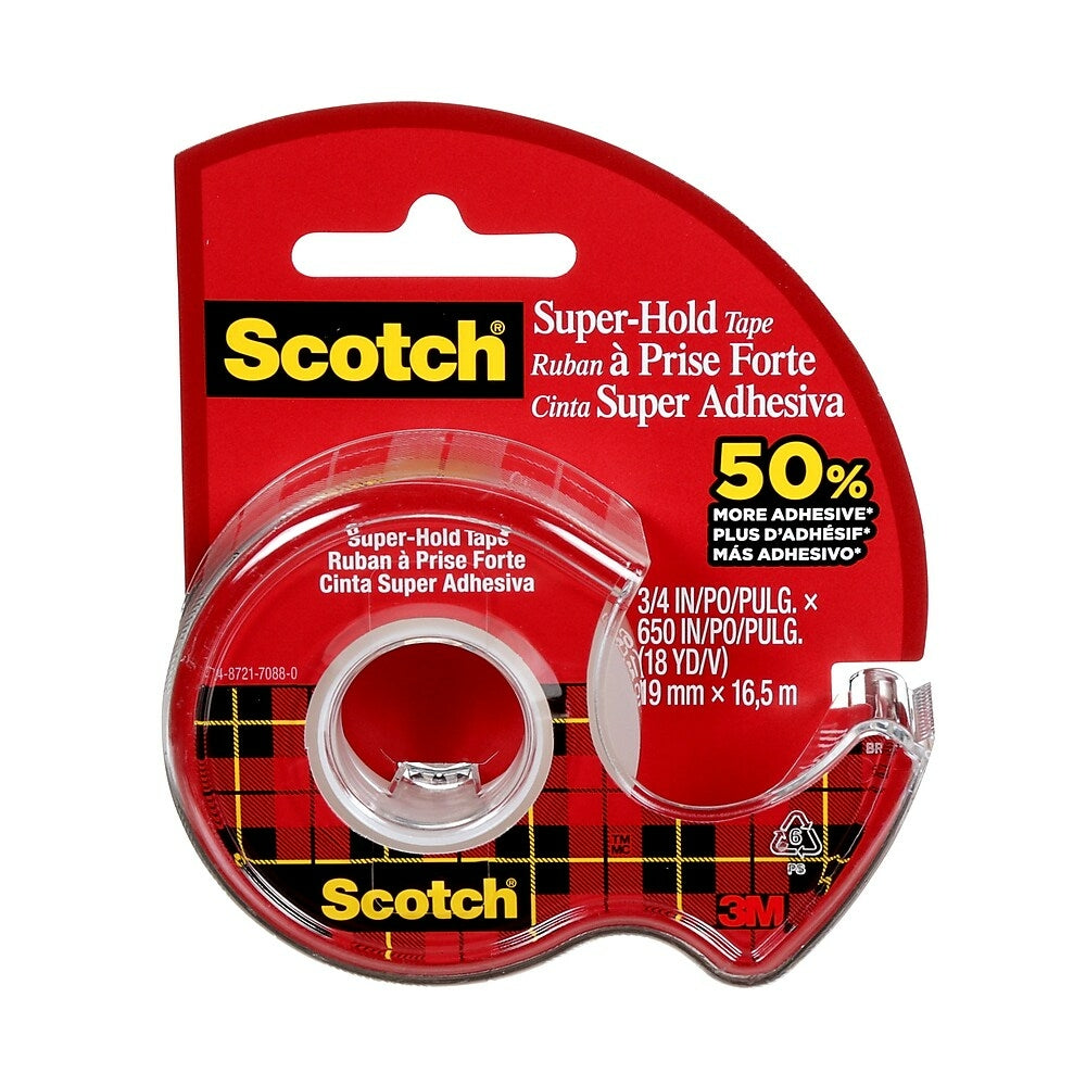 Ruban adhésif Scotch Super-Hold, 198-ESF, 19 mm x 16,5 m