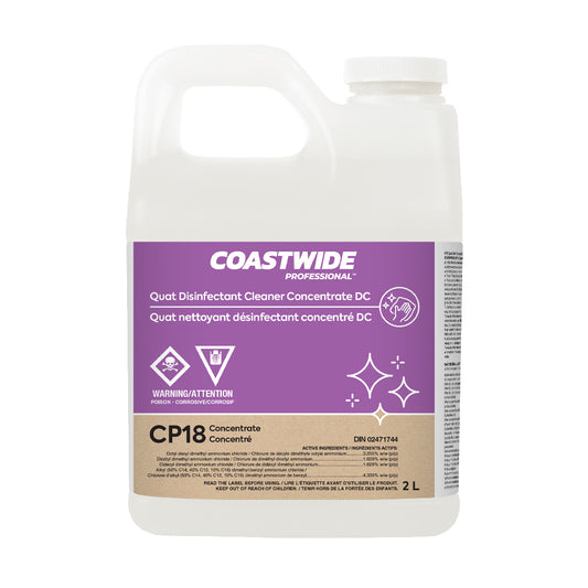 Coastwide Professional CP18 Quat Nettoyant désinfectant concentré DC - 2 L
