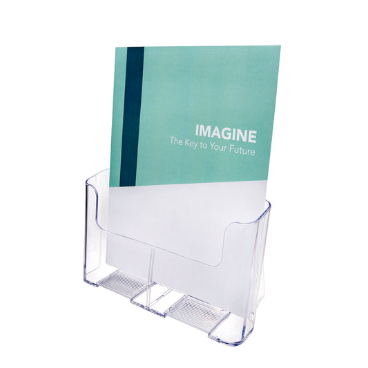 Deflecto DocuHolder Literature Holder - 1 Compartment - Magazine Size - Clear (77001)