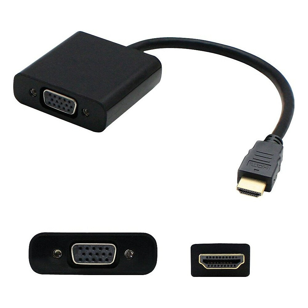 Adaptateur HDMI vers VGA actif 1080p AddOn HDMI2VGA, noir