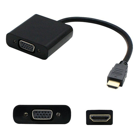 AddOn HDMI2VGA HDMI to VGA M/F Active 1080P Adapter, Black