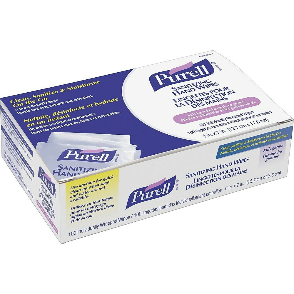 Purell 62% Ethyl Alcohol Sanitizing Hand Wipes - 100 Pack