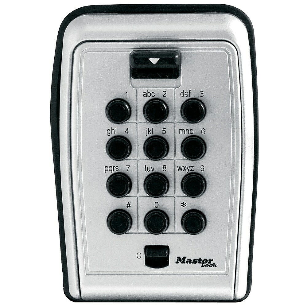 Master Lock - Coffret de verrouillage mural à bouton-poussoir à combinaison personnalisée