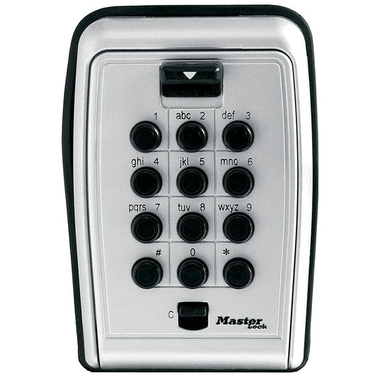 Master Lock - Coffret de verrouillage mural à bouton-poussoir à combinaison personnalisée