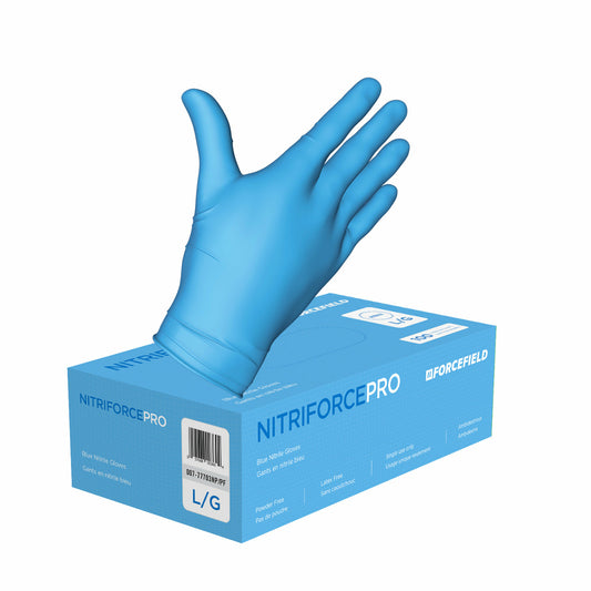 Forcefield Nitriforce Pro Gloves - Large - Blue - 1000 Pack