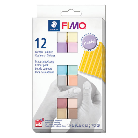 Staedtler FIMO Pastel Modeling Clay Sampler Set - Assorted - 12 Pack