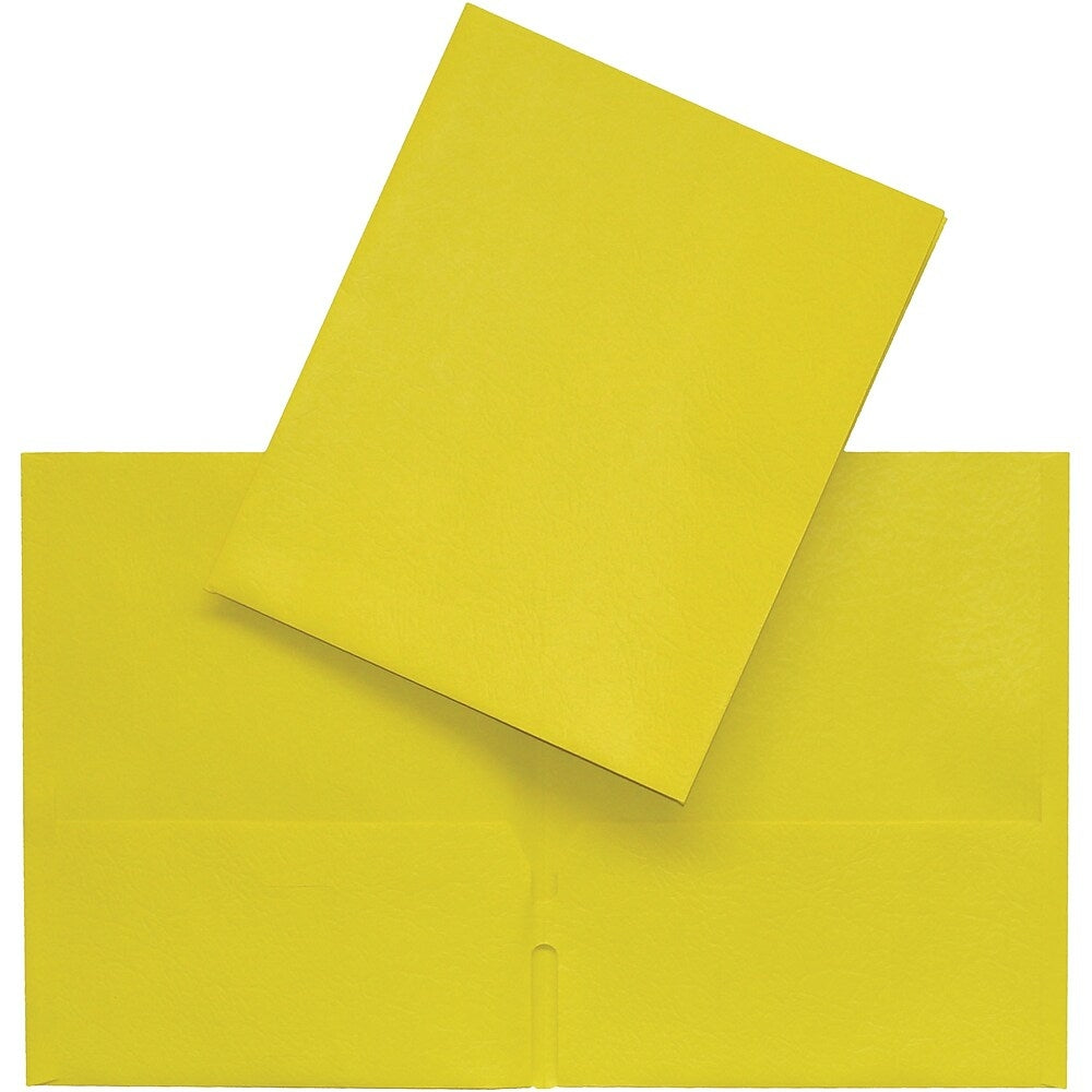 Hilroy Twin Pocket Portfolio - Letter-Size - Yellow