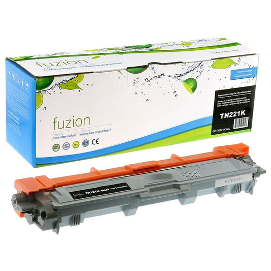 fuzion Brother TN221BK Compatible Toner Cartridge - Standard Yield - Black