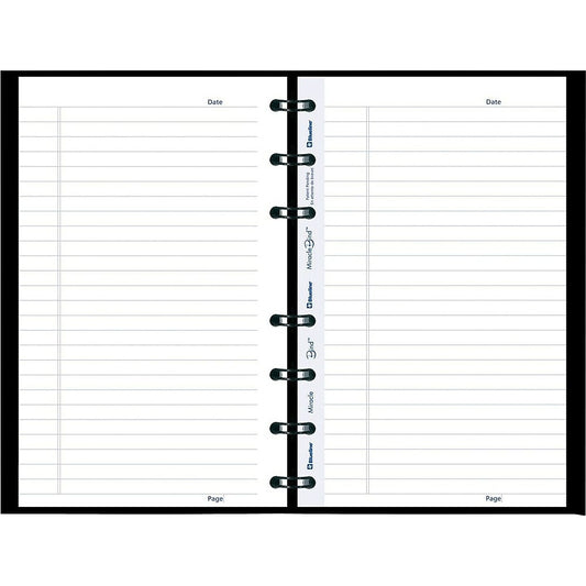 Blueline MiracleBind Hard Cover Notebook, 150 pages, 8" x 5", Black