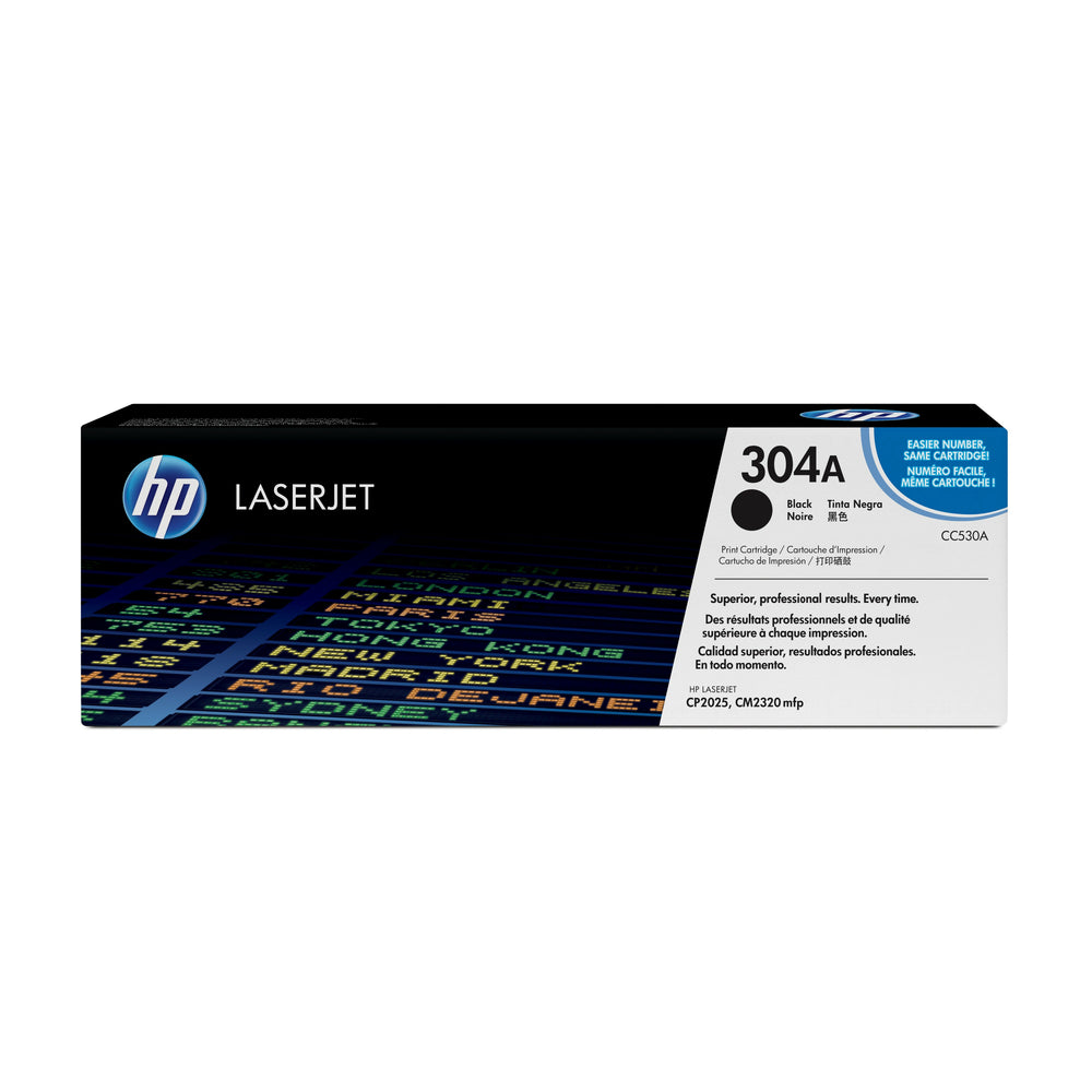 Cartouche de toner noir HP 304A LaserJet d'origine (CC530A)