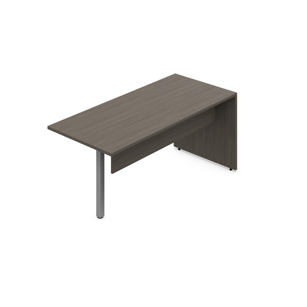 Offices to Go Newland Desk Island with Square Post Leg - 72" x 36" - Grey
