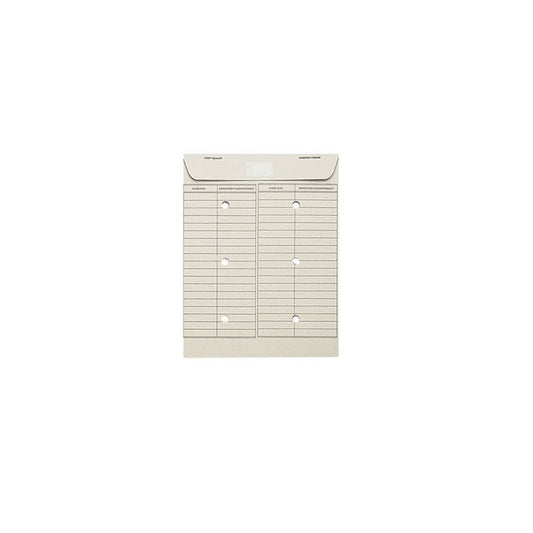 Supremex Inter-Tac Reusable Adhesive Patch Inter-Departmental Envelopes - 32lb. - 10" x 13" - Natural - 500 Pack