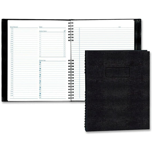 Agenda journalier Blueline NotePro - 11" x 8-1/2" - Noir - 200 pages