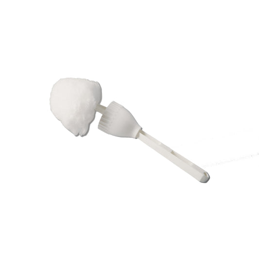 Brosse WC en acrylique Plus II Sanitation avec filtre à tasse - Blanc