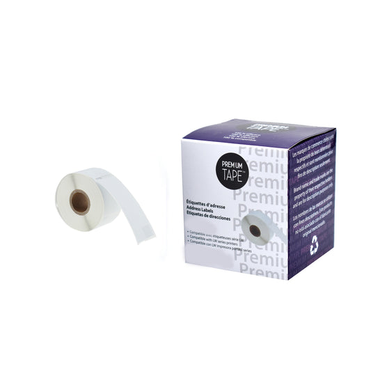 Nutone Premium Tape Large Address Labels - Compatible with Dymo 30321 - 1-2/5" x 3-1/2" - 2 Packs of 260 Labels
