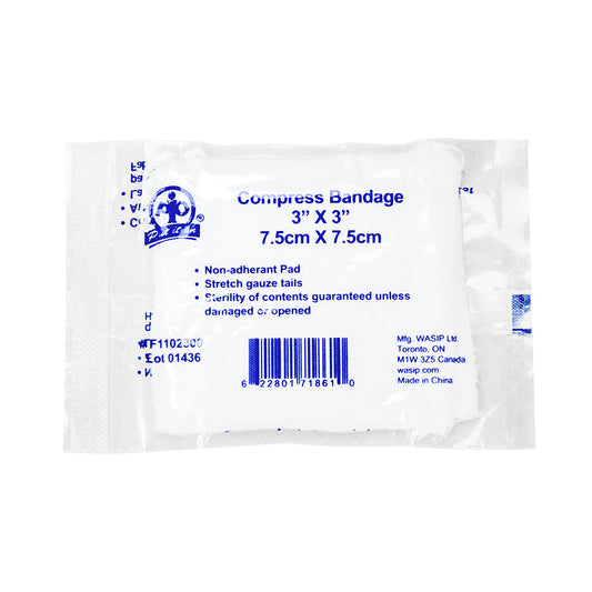 Pansements compressifs Wasip Compress - 7,5 cm x 7,5 cm