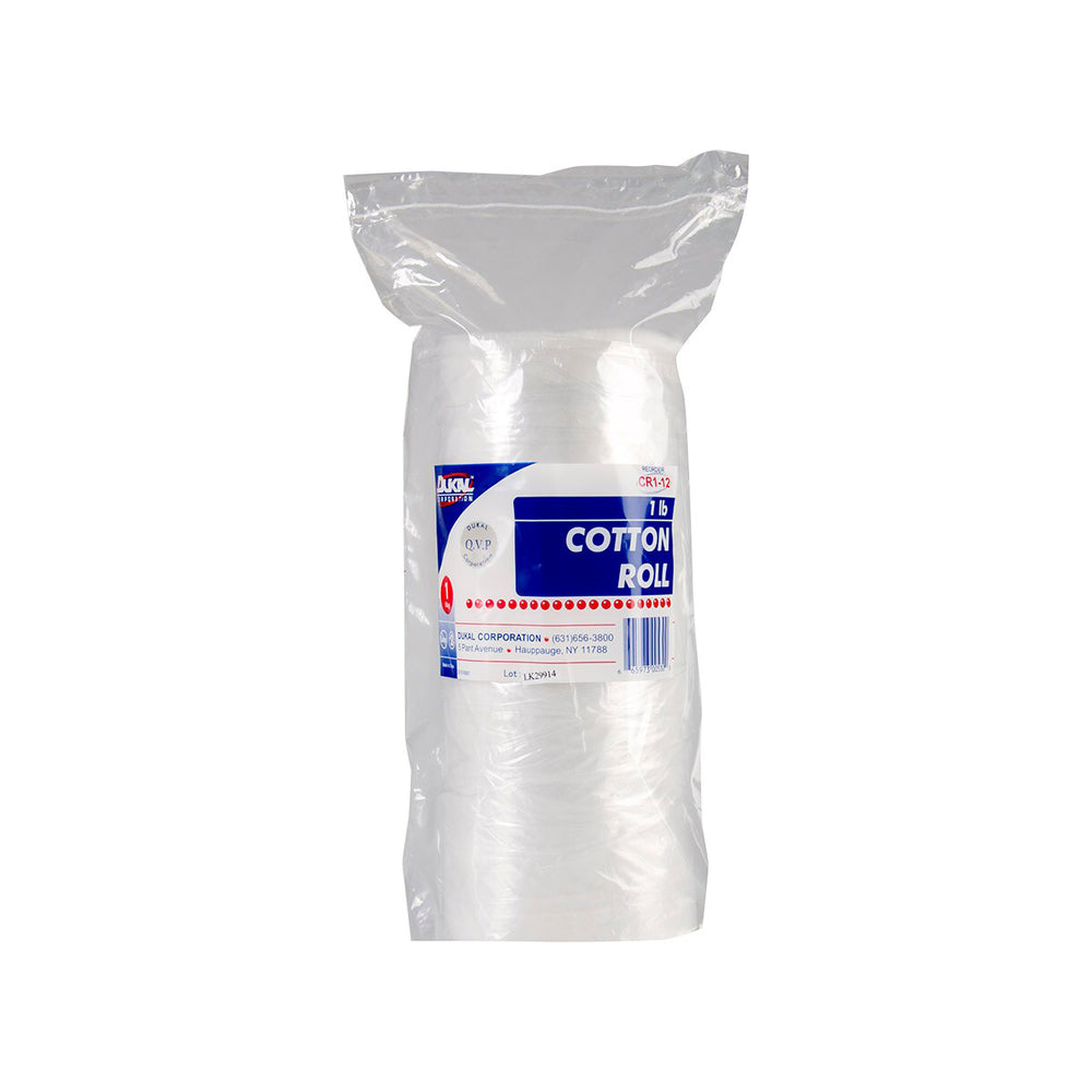 Cotton Roll, 16oz, 1/Bag