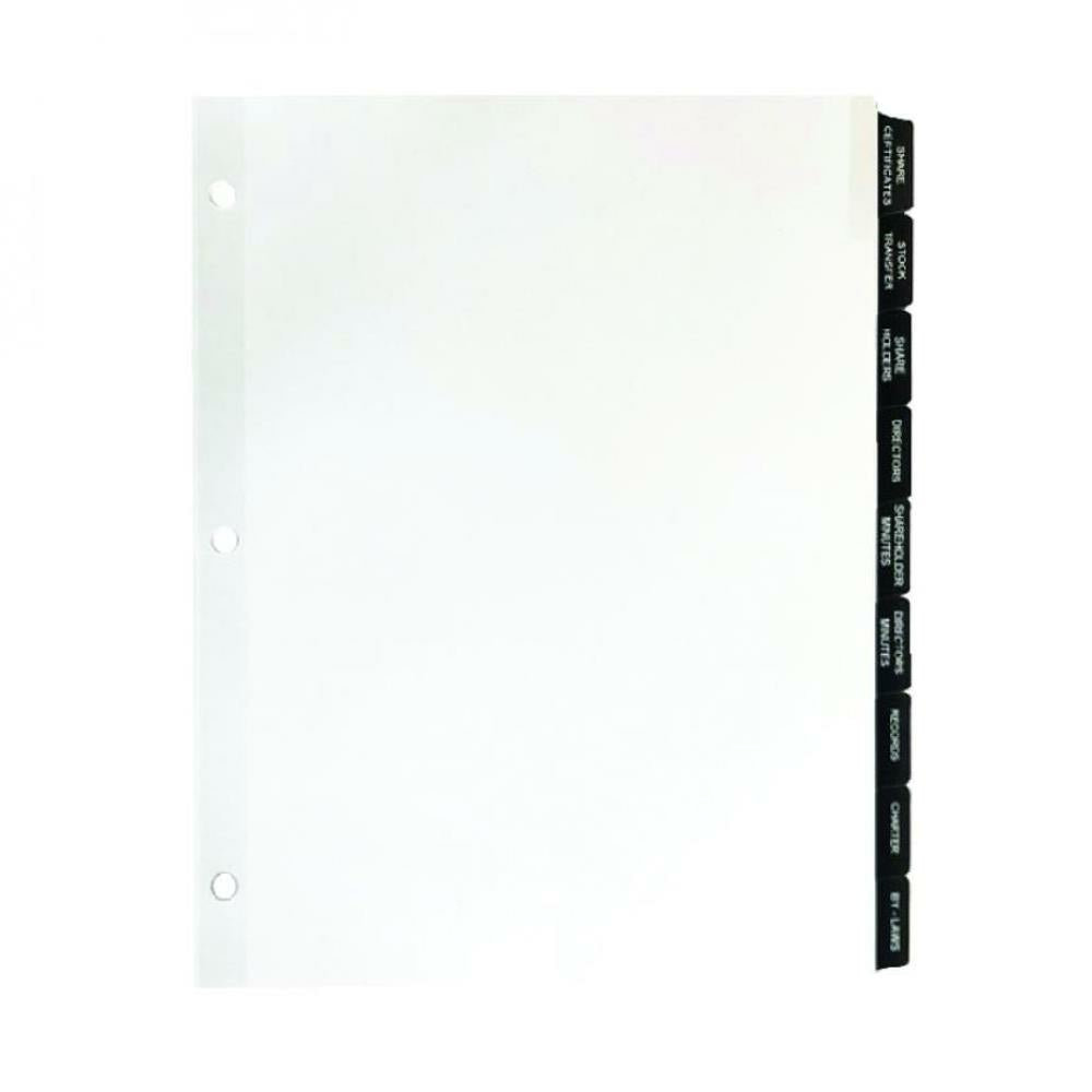 Minute-Book Index Set Only