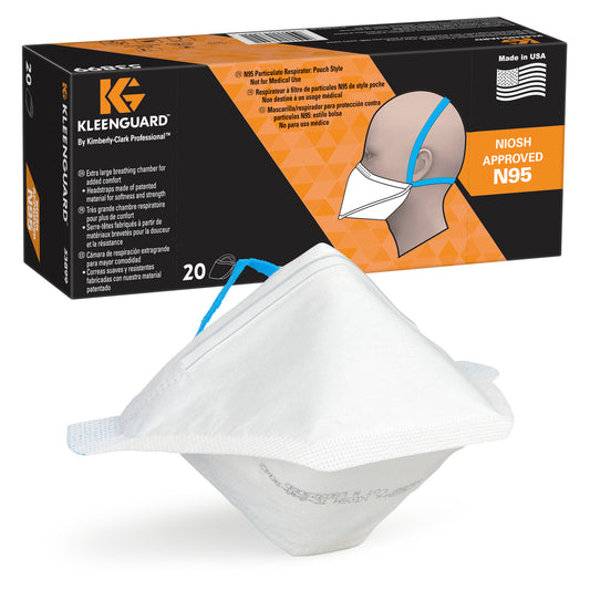 KleenGuard NIOSH Approved N95 Particulate Respirator - 20 Pack
