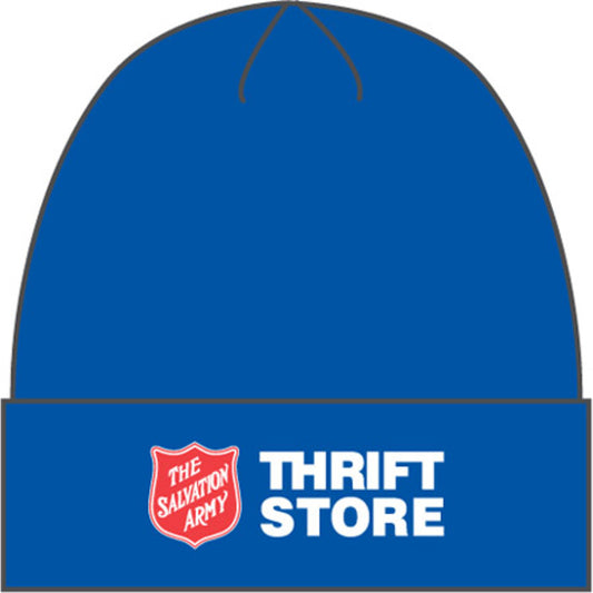 Tuque givrée de l'Armée du Salut, bleue, taille unique