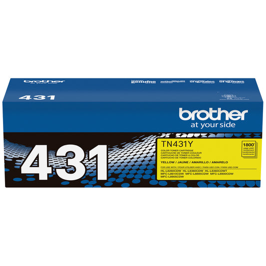 Brother TN431 Standard-Yield Yellow Toner Cartridge