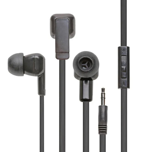 Califone E3 Earbuds with Inline Volume Control - Black