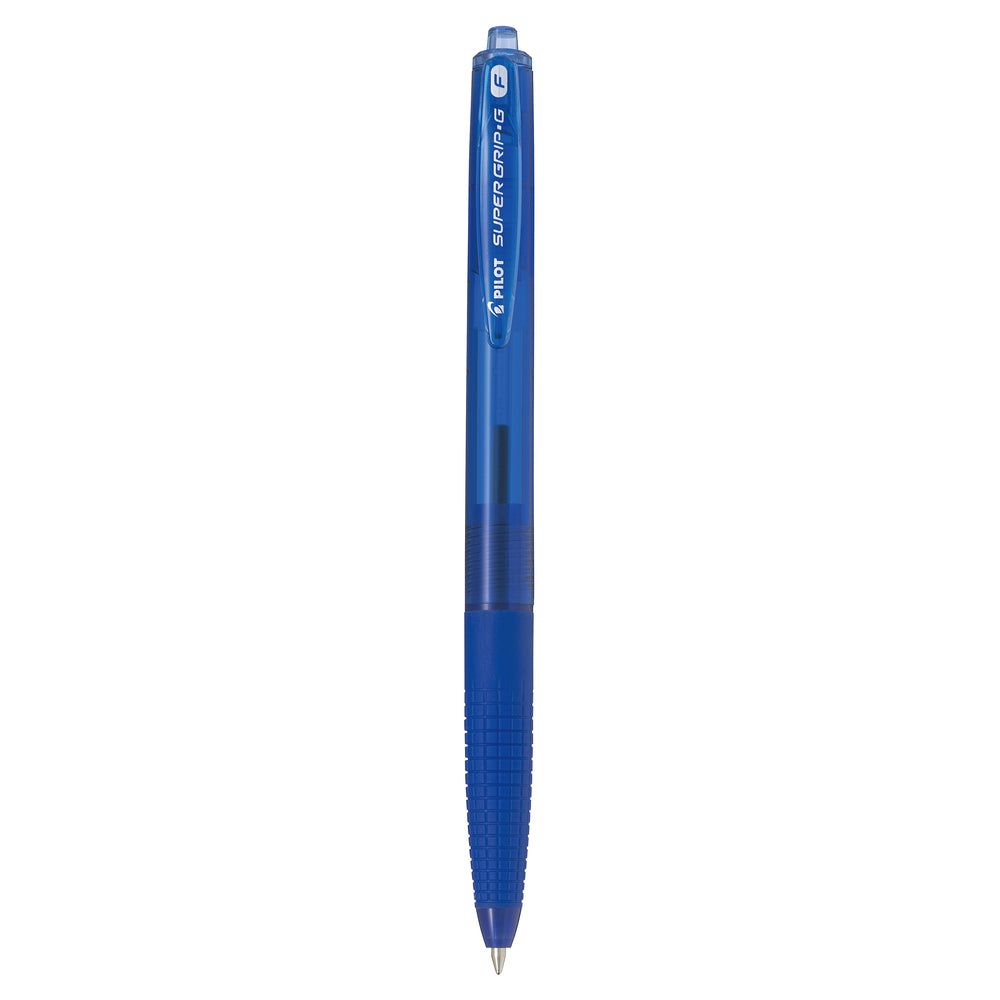 Pilot Super Grip G Retractable Ballpoint Pen - Fine Point - Blue