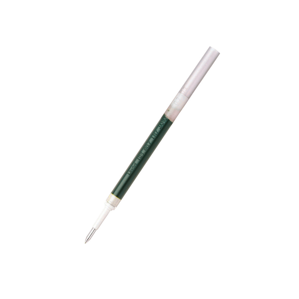 Recharge pour stylo roller à encre gel liquide Pentel EnerGel - Pointe moyenne - 0,7 mm - Vert