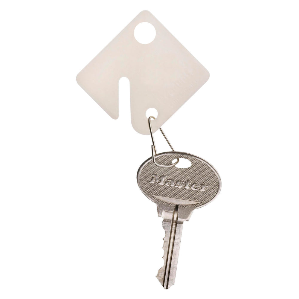 Master Lock Plastic Key Tags - 1.5" - White - 20 Pack