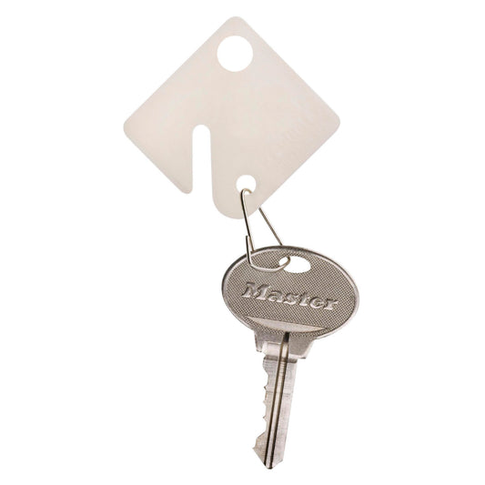 Master Lock Plastic Key Tags - 1.5" - White - 20 Pack