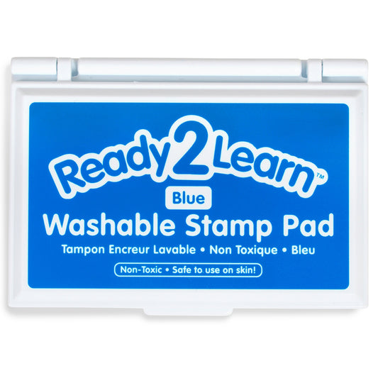 Ready 2 Learn Washable Stamp Pad - 3.4" L x 2" W - Blue