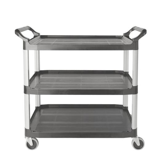 Chariot utilitaire Rubbermaid Commercial Xtra - Ouverture latérale - Capacité de 136 kg - Gris