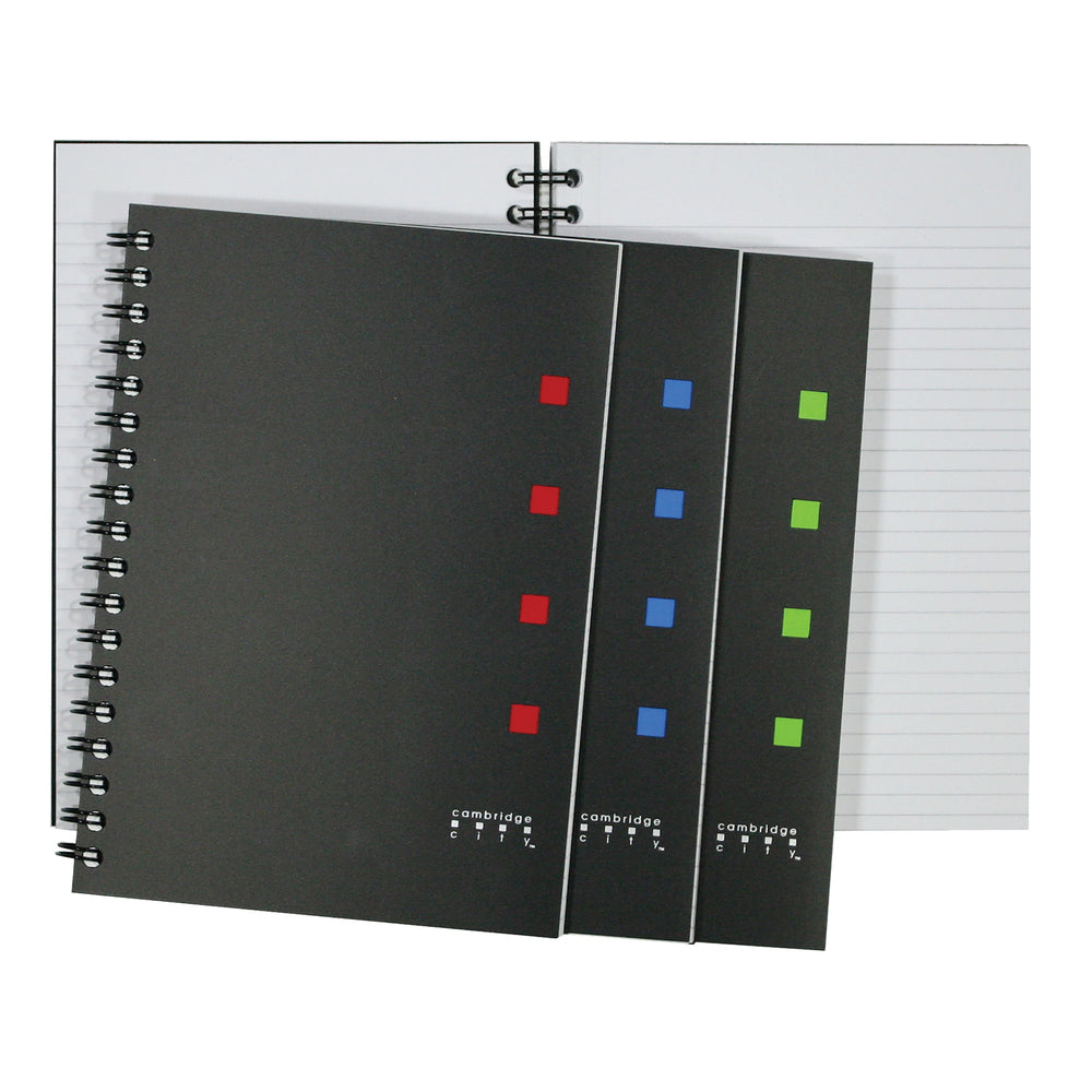 Cahier Cambridge City - 9-1/2" x 6" - 70 feuilles - Couleurs assorties