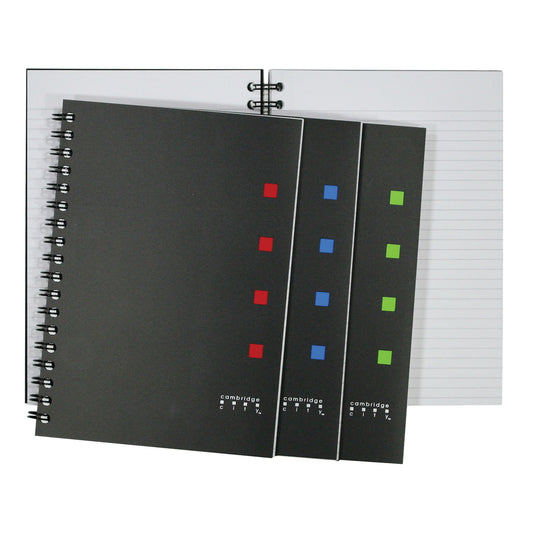 Cahier Cambridge City - 9-1/2" x 6" - 70 feuilles - Couleurs assorties